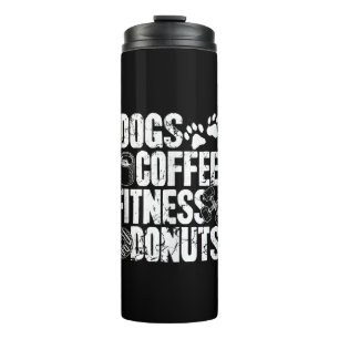 Garrafa Térmica Cães Café Ness Rosquinha Gym Foodie Ness