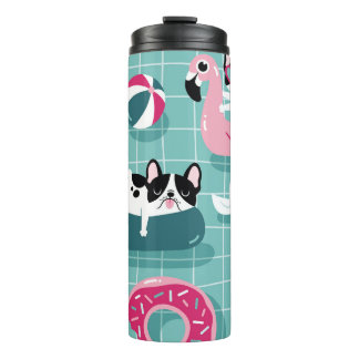 Garrafa Térmica Cães com flutuação de piscina, padrão de colheita.