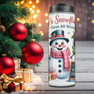 Garrafa Térmica Café da Floco de Neve do Frosty Vintage