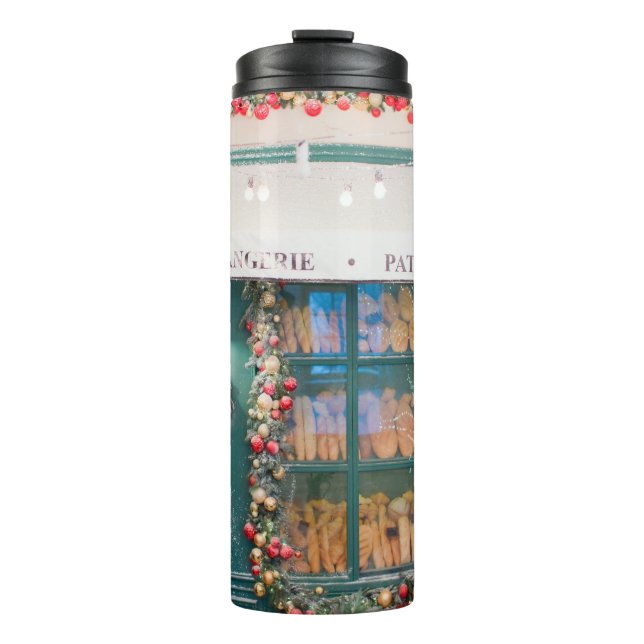 Garrafa Térmica Café de Natal com decoração de Natal (Frente)