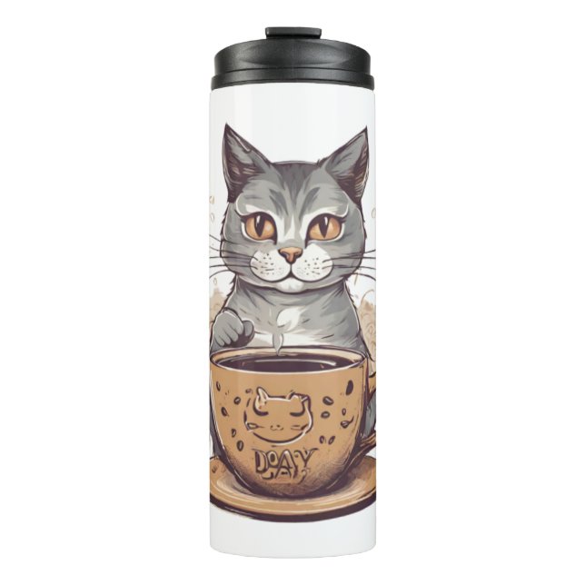 Garrafa Térmica Café Gato (Frente)