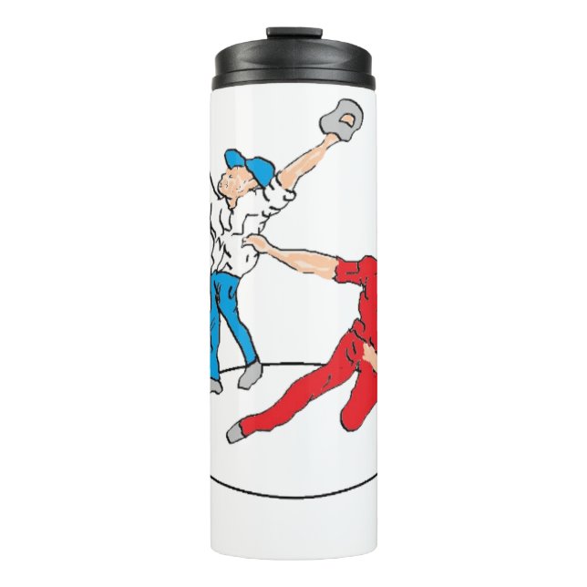 Garrafa Térmica Caixa de Lanche : Beisebol. (Frente)
