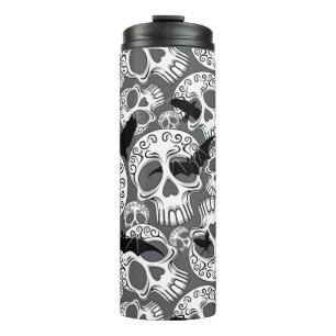 Garrafa Térmica Calaveras Decorativas do Halloween