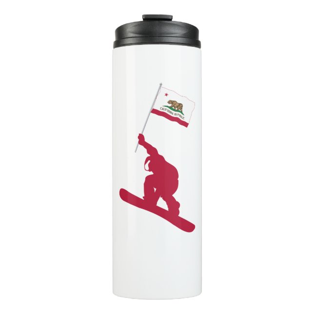 Garrafa Térmica California Flag Snowboard (Frente)