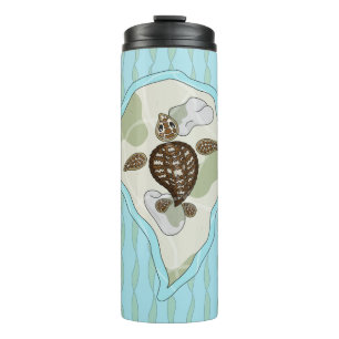Garrafa Térmica Callie, o Tumbler Térmico da Tartaruga Marítima