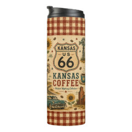 Garrafa Térmica Caminho do Café Kansas Estilo Rota 66