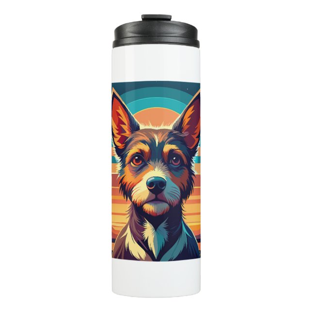 Garrafa Térmica Camisa de Cachorro Border Collie (Frente)