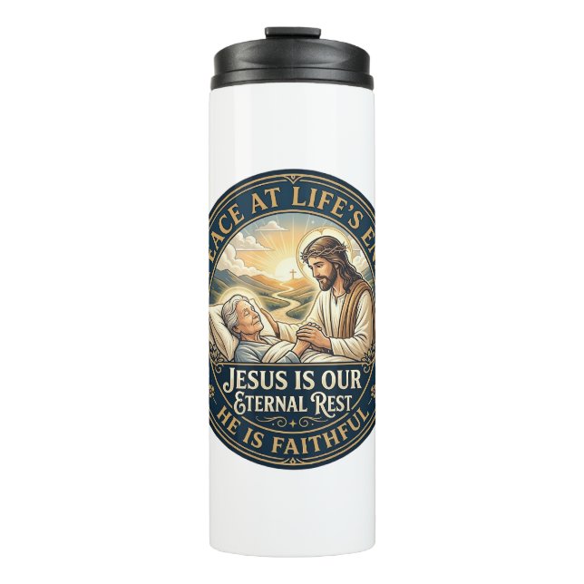 Garrafa Térmica Camisa de conforto no final da vida Jesus Hospício (Frente)