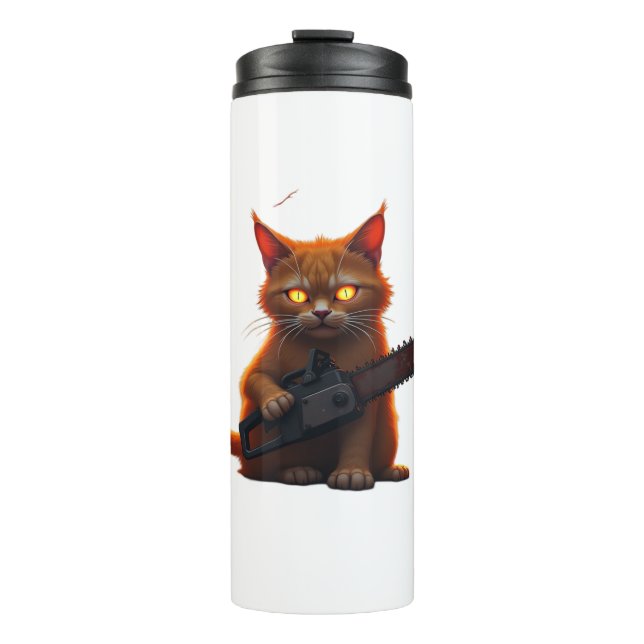 Garrafa Térmica camisa de gato-serra clássica (Frente)