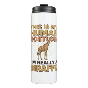 Garrafa Térmica Camisa de Gravura Vintage de Fantasia Humana de Gi
