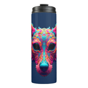 Garrafa Térmica Camisa Psychedelic Best Friend - Design de Cachorr