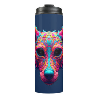 Garrafa Térmica Camisa Psychedelic Best Friend - Design de Cachorr