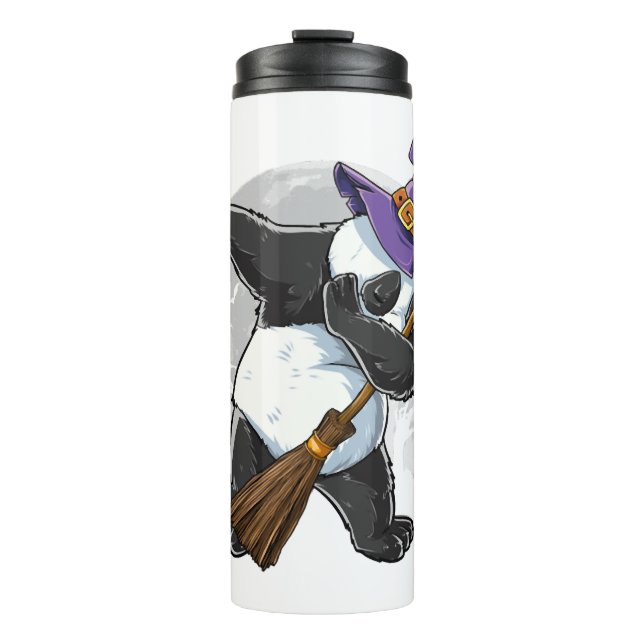 Garrafa Térmica Camisas de Dia das Bruxas de Panda, Halloween 2021 (Frente)