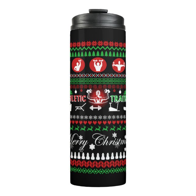 Garrafa Térmica Camisas de Natal do Formador Atlético (Frente)