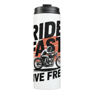 Garrafa Térmica Camiseta Bicicleta Rápida ao Vivo Livre