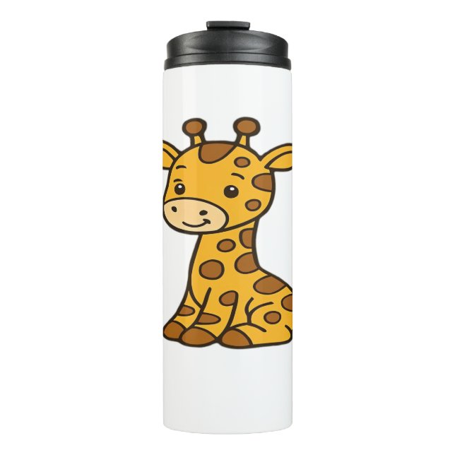 Garrafa Térmica Camiseta Clássica da girafa bebê (Frente)