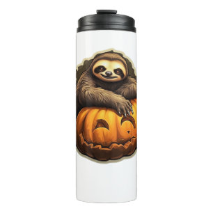 Garrafa Térmica Camiseta Clássica tema de preguiça de halloween