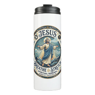 Garrafa Térmica Camiseta de Bem-Estar do Movimento Suave de Jesus