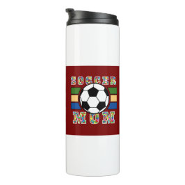 Garrafa Térmica Camiseta de mãe de futebol