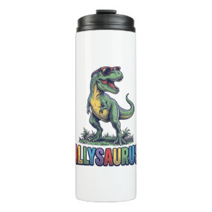 Garrafa Térmica Camiseta de óculos de sol de dinossauro Allysaurus