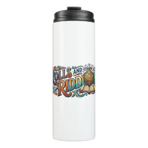 Garrafa Térmica Camiseta de Tipografia de Aventura Divertida – Rol
