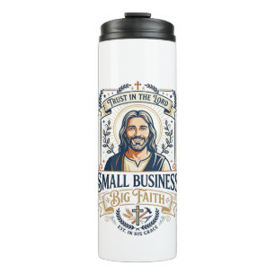 Garrafa Térmica Camiseta Jesus Boutique Dona de Pequeno Negócio Cr