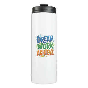 Garrafa Térmica Camiseta Motivacional de Sucesso – Sonhe Trabalhe
