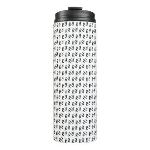Garrafa Térmica Camiseta Simétrica R Linha Arte T, Minimalista Doo