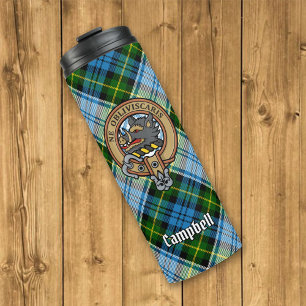 Garrafa Térmica Campbell Crest over Dress Tartan