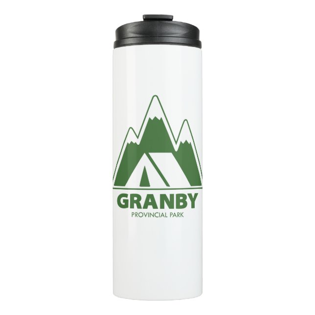 Garrafa Térmica Camping nas Montanhas do Parque Provincial Granby (Frente)