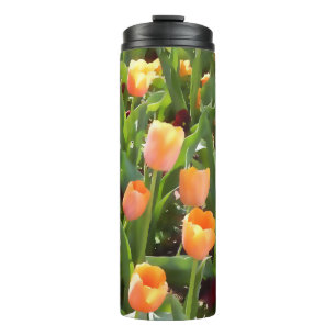 Garrafa Térmica Campo da laranja da tulipa