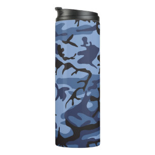 Garrafa Térmica Camuflagem Azul marinho, Militar, Exército