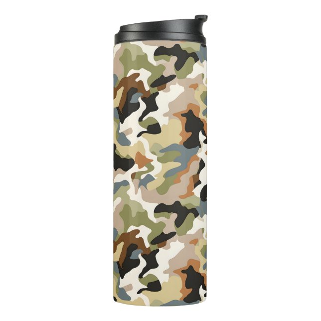 Garrafa Térmica Camuflagem Clássica Verde (Giro à esquerda)