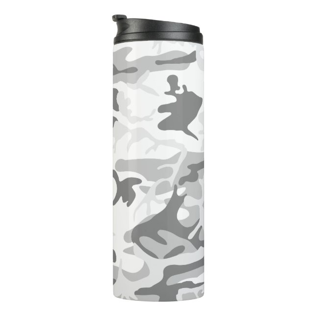 Garrafa Térmica Camuflagem de Cinzas de inverno, Militar, Exército (Rotação à direita)