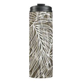 Garrafa Térmica Camuflagem de Fundo Botânico Seamless