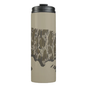 Garrafa Térmica Camuflagem de Mapa Americano de Camo Bottomland
