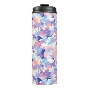 Garrafa Térmica Camuflagem de Pastel Roxo