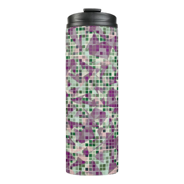 Garrafa Térmica Camuflagem sem igual. O primeiro plano (Frente)