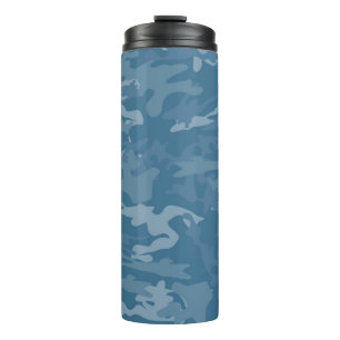 Garrafa Térmica Camuflagem/Tumbler azuis Thermal de Camo