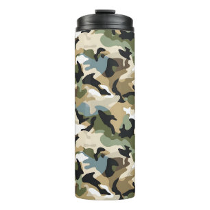 Garrafa Térmica Camuflagem Verde Escura