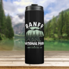 Garrafa Térmica Canadian Wilderness – Banff Bear Illustration