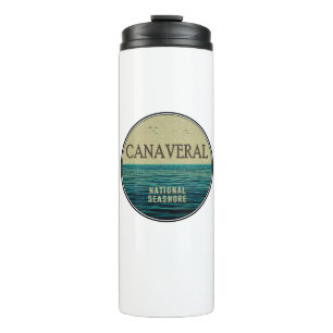 Garrafa Térmica Canaveral National Seashore Florida Ocean Birds