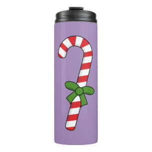 Garrafa Térmica Candy Cane com Faixa Verde