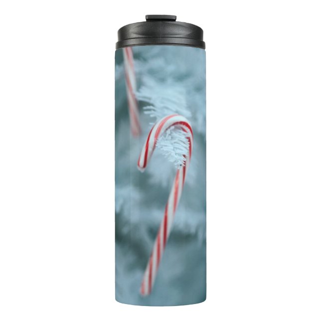 Garrafa Térmica Candy Cane na Árvore (Frente)