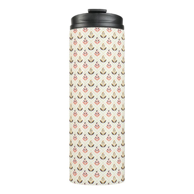 Garrafa Térmica Caneca alta para viagem com tampa preta (Frente)
