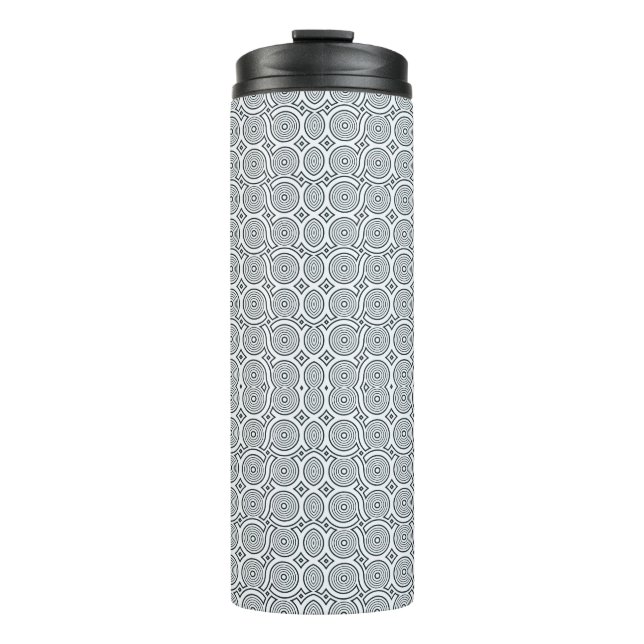 Garrafa Térmica Caneca alta para viagem com tampa preta (Frente)