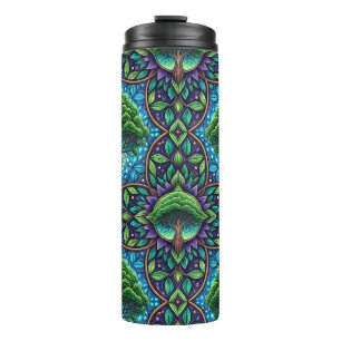 Garrafa Térmica Caneca alta para viagem com um design vívido e int