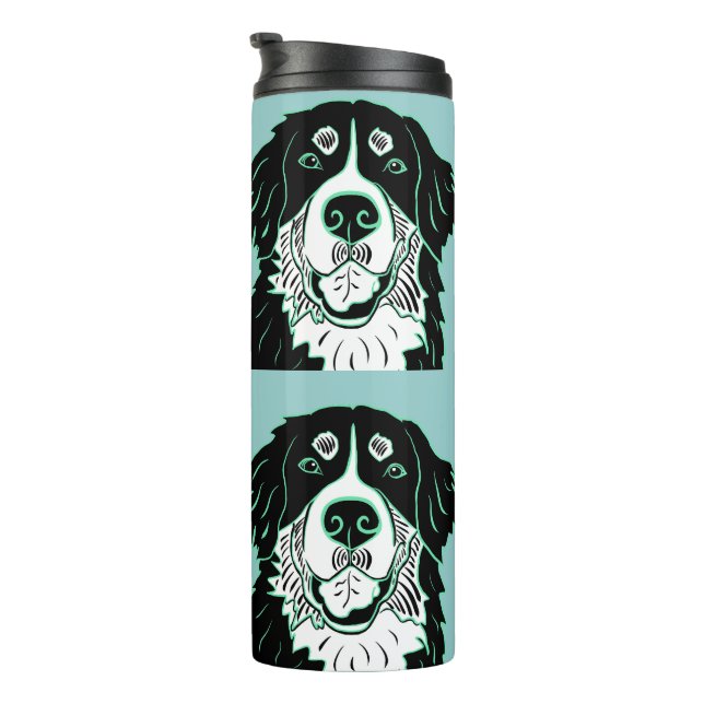Garrafa Térmica Caneca de Café do Cão de Montanha de Berna (Rotação à direita)