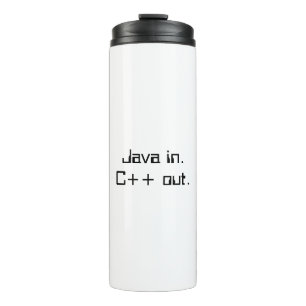 Garrafa Térmica Caneca de café do programador C++