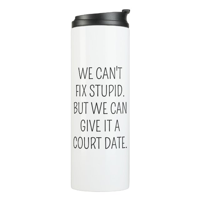 Garrafa Térmica Caneca de café engraçada para advogado, Não posso  (Giro à esquerda)